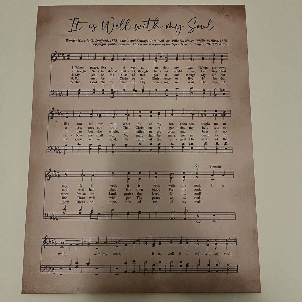 Hymn canvas